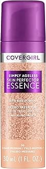 Simply Ageless Skin Perfector Essence Foundation, 30 Light-Medium,Tinted Skincare Makeup Hybrid, Sheer Tint, Radiant Finish, Glowy Finish, Vegan Formula, 1.0oz