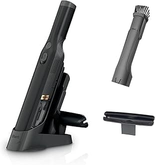 Shark WANDVAC Cordless Hand Vac, Lightweight, Versatile and Portable at 1.4 lbs., Powerful Suction for Pet Hair, Charging Dock, One-Touch Empty for Car & Home, Duster Crevice Tool, Black, WV201BK