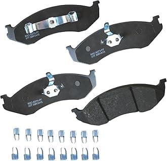 Bendix Premium SBC477 Ceramic Front Brake Pads for Jeep Cherokee 2001-1990, Comanche 1992-1990, Grand Cherokee 1998-1993, TJ 2006-1997, Wagoneer 1990, Wrangler 1995-1990, Wrangler 2006-1997