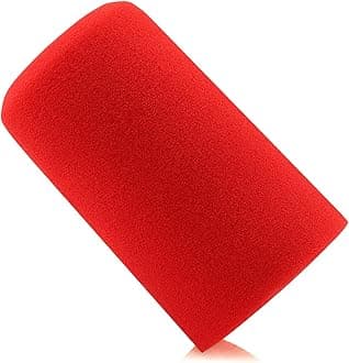 LEFXMOPHY SM7B Windscreen for Shure SM7B SM7dB Vocal Microphone RK345 Replacement Pop filter, Noise-cancellation Windsock Cover Red Foam Cover