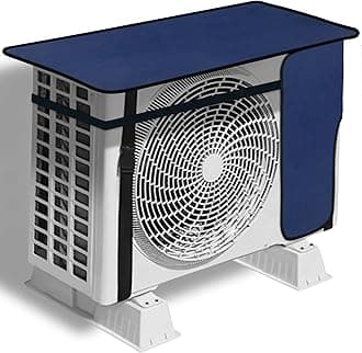 Ac Outdoor Unit Protector, Split Ac Outdoor Unit Cover for Rain, Waterproof, Blue, 1.5 Ton, Universal Size