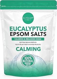 Elysium Spa Natural Eucalyptus Epsom Salts, White, 450 G