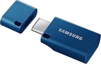 Type-C USB Flash Drive, 512GB, Transfers 4GB Files in 11 Secs w/Up to 400MB/s USB 3.2 Gen 1 Read Speeds, Compatible w/USB 3.0/2.0, Waterproof, 2022, Blue, MUF-512DA/AM