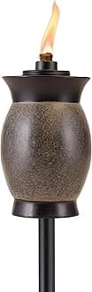 TIKI Brand 64-inch Resin Jar Torch 4-in-1 Stone Color