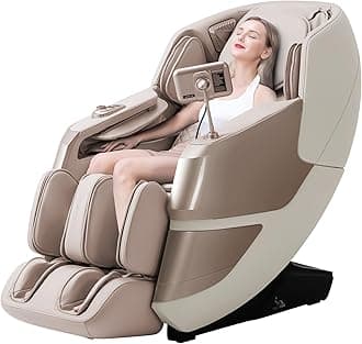 MassaMAX MT339 2026 4D Massage Chair, Full Body Zero Gravity Recliner with SL-Track, Body Scan, Graphene Heating, Deep Yoga Stretch, Foot Rollers & Hands-Free Voice Control (Golden)