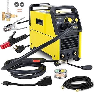 - Weldpro 155 Amp MIG Welder, 110V/220V 3 in 1 Welding Machine, Flux Core MIG/Gas MIG/MMA/Stick Welder, Welder Machine with Synergy, IGBT Inverter Portable Welder Equipment for Beginner