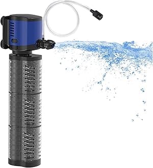 TARARIUM Aquarium Filter Powerful 700GPH for 100-400 Gallon Large Fish Tank Small Pond Fountain, Wave-Maker Submersible Water Pump Turtle Tank Filter for Saltwater & Freshwater System