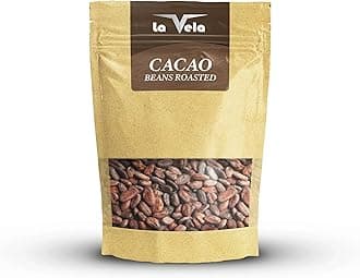 Cocoa Beans Roasted Forastero Cacao Beans 907g (32oz) | Whole Roasted Chocolate Beans | Theobroma Cacao | Baking & Chocolate Making 100% Natural