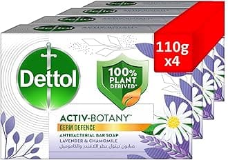Activ-Botany Bathing Soap, Lavender & Chamomile Scent, 110g x 4
