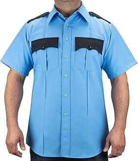 First Class 100% Polyester Two Tone Men's Uniform Shirt