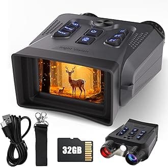 Night Vision Goggles, 4K Night Vision Binoculars for Adults High Powered, 3.0” HD Night Vision Camera Infrared Goggles Scope and Day for Camping & Outdoor with 32GB TF Card, 10X Digital Zoom & 9 IR