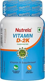 PATANJALI VIT D2K NATURAL TAB- VANILLA, Pack of 60 tabs