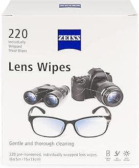 Lens Wipes, White, 220 Count