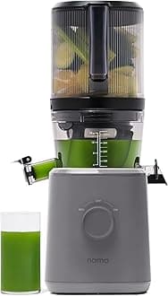 J2 Cold Press Juicer, Self Feeding for Hands-Free Operation with Wide Mouth Hopper for Full Recipe Load, No Residue Chew Juicer for More Juice, Less