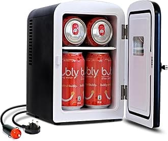 Koolatron Retro Portable Mini Fridge 4 Liter/6 Can AC/DC Thermoelectric Cooler