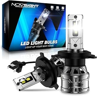 H4/HB2/9003 Upgrade Bulbs, 400% Brightness H4, HB2/9003 Quick Install Fog Bulbs, 2 Pack