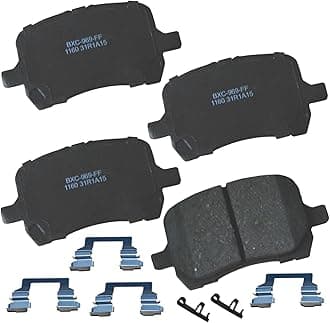 Bendix Premium SBC1160 Ceramic Front Brake Pads for Chevrolet Cobalt 2008, HHR 2011-2006, Malibu 2012-2004, Pontiac G5 2009-2008, G6 2010-2006, Saturn Aura 2009-2007