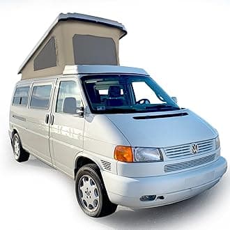 Roof Top Tent 3-Window Pop Top Car Camping Tent Durable Red Canvas Compatible with VW T4 Eurovan Winnebago Camper Long Wheel Base LWB - 2 Person Rooftop Tents Pop Up Camper