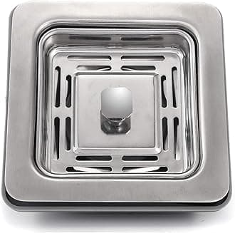 304 Grade Stainless Steel Single Bowl Handmade Kitchen Sink (Square Coupling) (Pack of 1), 11 cm , 11 cm