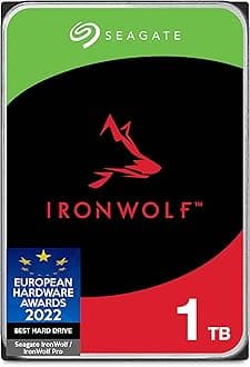 Seagate IronWolf 1TB NAS Internal Hard Drive HDD – CMR 3.5 Inch SATA 6Gb/s 5900 RPM 64MB Cache for RAID Network Attached Storage – Frustration Free Packaging (ST1000VN002), Model:ST1000VNZ02/VN002