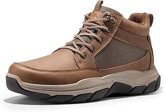NORTIV 8 Men's Walking Boots Lightweight Breathable Durable Leather Upper Fashion Casual Chukka Ankle Boots Outdoors Hiking & Trekking Footwear