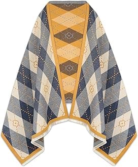 Scarfs for Women Pashmina Silky Shawl Wrap for Evening Dressing Blanket Open Front Poncho Cape