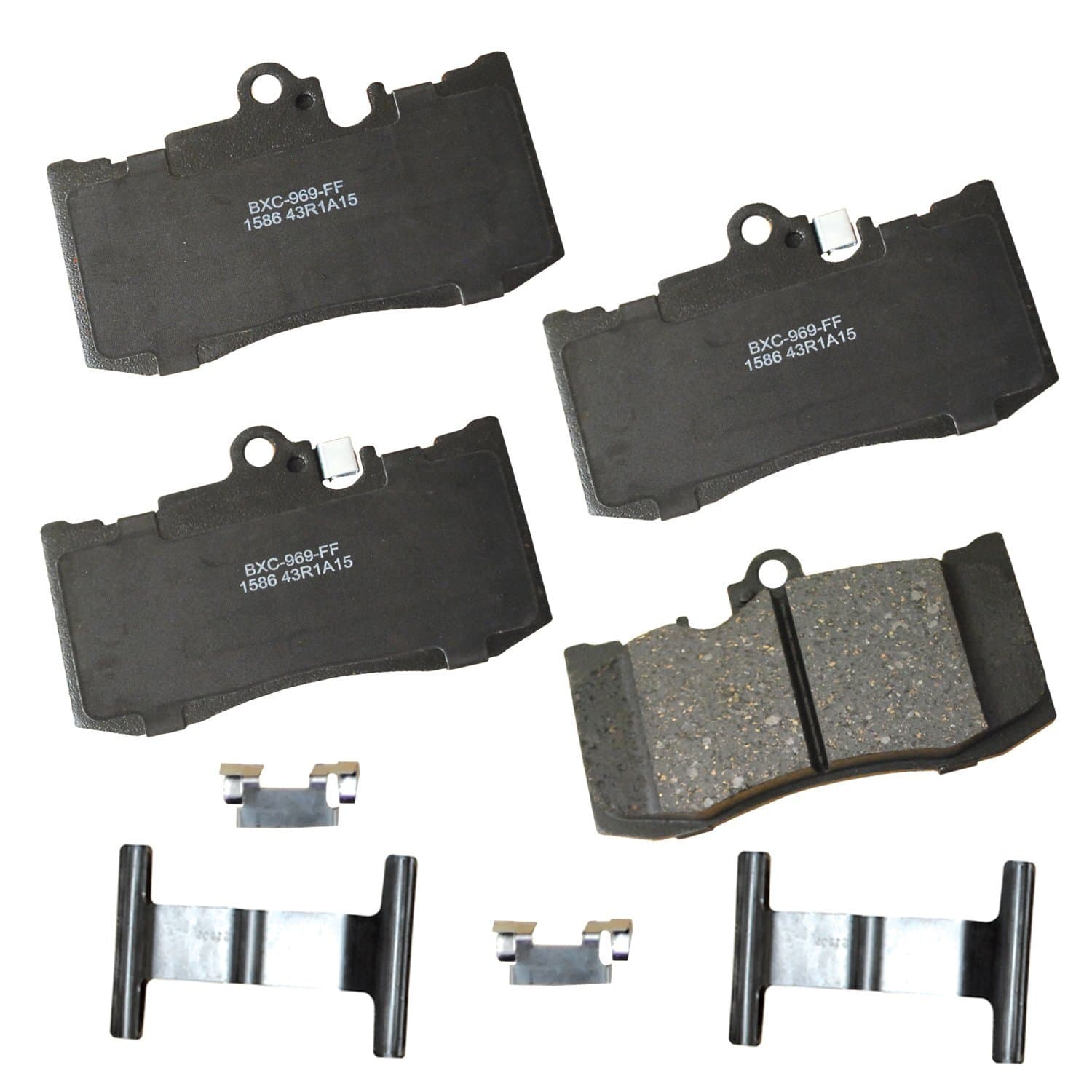 Premium SBC1586 Ceramic Front Brake Pads for Select Models Lexus GS200t, GS300, GS350, GS430, GS450h, GS460, IS200t, IS300, IS350, LS600h, RC200t, RC300, RC350, Mercedes-Benz B250