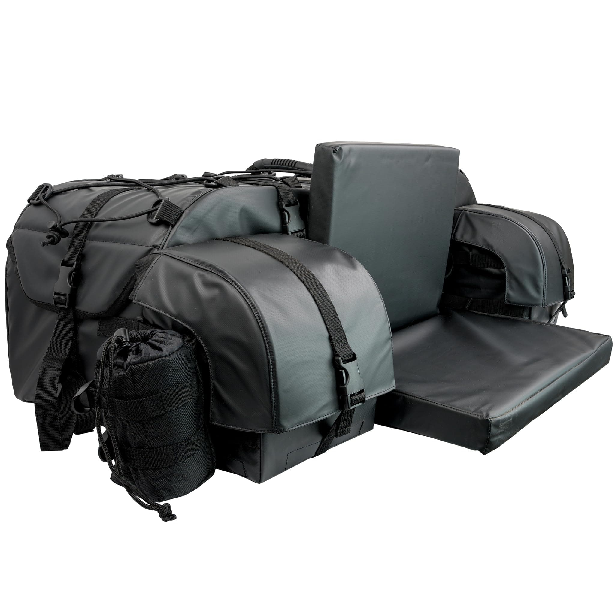 ATV TEK Arch Series Oversized Rear Rack Utility Pack, Padded ATV Cargo Bag - Black