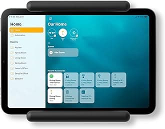 elago Home Hub Mount Wall Bracket Compatible with Apple iPad Mini, iPad Air, iPad Pro - Wall Station, Supports HomeKit, No Scratches, Included Cable Management (Black)