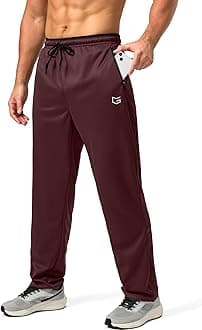 G Gradual Men's Sweatpants Mesh Lightweight with Zip Pockets Breathable Quick Dry Athletic Pants for Workout Running