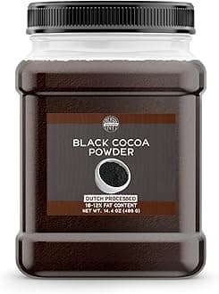- Birch & Meadow Black Cocoa Powder, Unsweetened, Dutch Processed, Baking (14.4 Ounce)