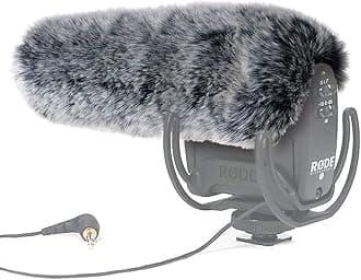 YOUSHARES Microphone Deadcat Windscreen - Outdoor Wind Shield Mic Windshield Muff Fur Custom Fit for Rode VideoMic Pro Camera Microphone