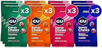 Chews Gummies with Electrolytes, 12 Bags (24 Servings Total) (Assorted)