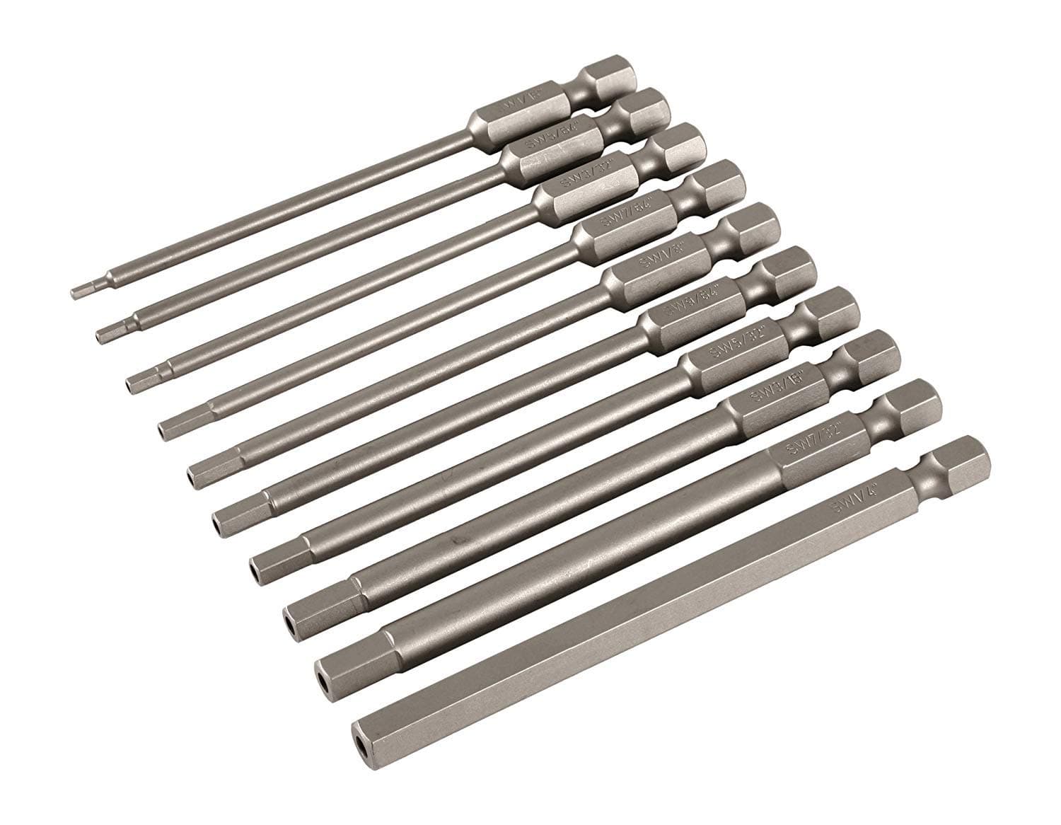 Security Hex Inch 90mm Power Blade Set, 10 Piece