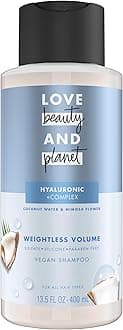 Love Beauty and Planet Weightless Volume Shampoo with Hylauronic acid Coconut Water & Mimosa Flower for Thin and Fine Hair 13.5 oz
