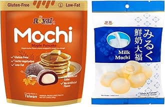 Royal Family Mochi - Korean Cuisine - Glutenous Rice Treats - 2 packs - Halal (MILK/Maple Pancake)