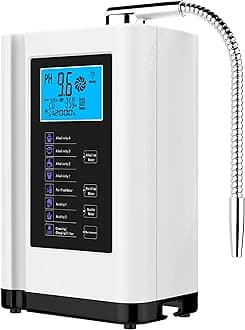 Water Ionizer, Water Purifier Machine PH 3.5-10.5 Alkaline Acid Water Machine,Up to -500mV ORP, 8000 Liters Per Filter,7 Water Settings,Auto-Cleaning,Intelligent Voice