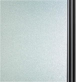 Qualsenprivacy window film frosted glass matte white non-adhesive static cling anti-uv sticker for bathroom home office kitchen living room front door (23.6 x 78.7 inch)