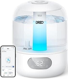 Humidifiers for Bedroom, Cool Mist Ultrasonic Humidifier with 26dB Quiet & RGB Lighting, Top Fill 3L Tank, Easy Clean, 30 Hr Runtime for Home, Baby, Plant, Nursery, Work with Google/Alexa