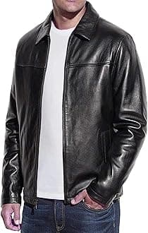 Men's Genuine Lambskin Leather Classic Biker Style Jacket | lambskin Jackets Men