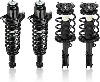 Front & Rear Strut Shock Assembly w/Coil Spring for Toyota Corolla 2003-2008, Replace 172114 172115, Left & Right, 4PCS