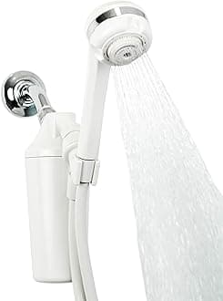Aq-4105 Showerhead Filter System With Handheld Wand