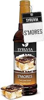 - Coffee Syrup, S'mores Flavored Syrup for Drinks, Lattes, and Desserts – 25.4 fl oz