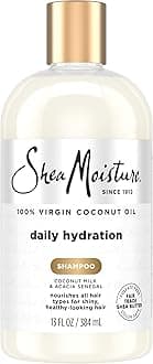 Daily Hydration Shampoo Virgin Coconut Oil for All Hair Types Sulfate-Free 13 oz