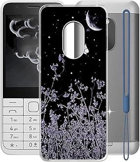 for Nokia 230 2024 Case, WXPPJ Full Body Protection Shockproof Cover Case, Transparent Soft Silicone TPU Back Cover Bumper Phone Case for Nokia 230 2024 (2.80") - XV34