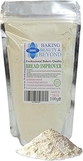 Baking Beauty and Beyond Professional Mix Improver Powder for Bread - Dough Enhancer for Bread, Grain Dough Conditioner Strengthens Starch and Improves Texture of All Flours, 100g