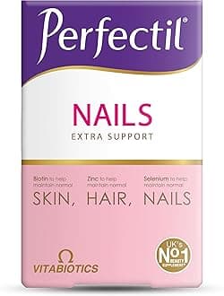 Nails Beauty Supplement for Nails - Includes Selenium, Biotin & CoQ10, 60 Tablets 30-Day Supply, by Vitabiotics