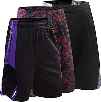3PCS / Set Men's Running Shorts Quick Dry Running Shorts Basketball Pants Sports Pants (3pcs Short/Set8,XXL)