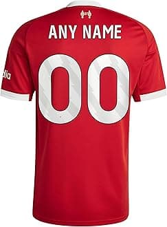 Customized Red Football Jersey | Personalized Sports T-Shirt with Custom Name & Number | Premium Dry-Fit, Breathable Red Fanwear | Comfort Jersey