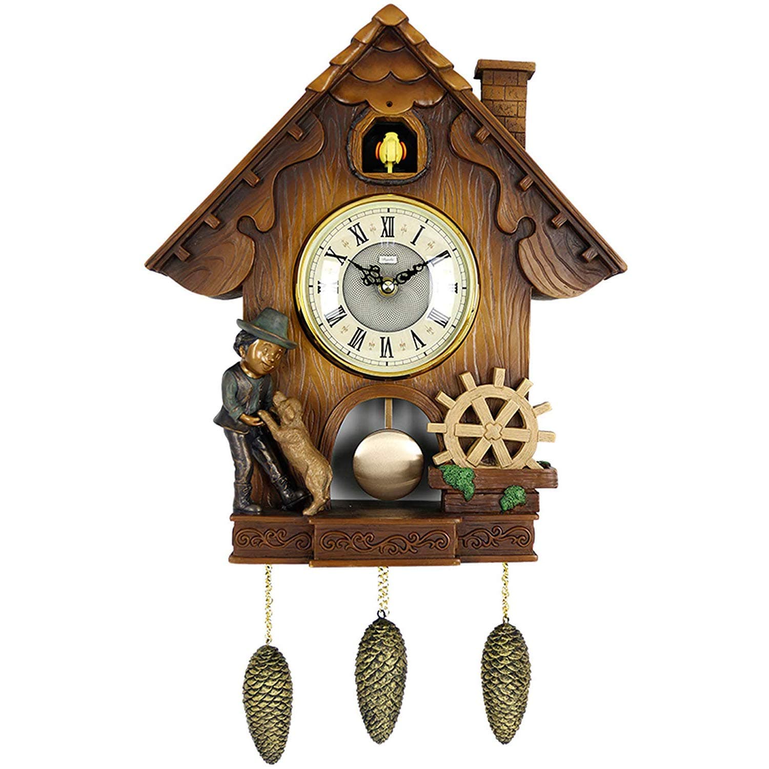 PQ Vivid Large Cuckoo Clock、Wall Cuckoo Clock,Chime Has Automatic Shut-Off [Kitchen & Home] (3)